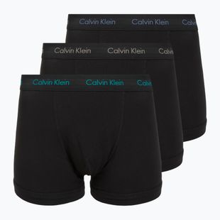 Herren-Boxershorts Calvin Klein 0000U2662G Trunk 3 pairs of black bodies and wbs with driftwood