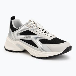 Herren Schuhe Calvin Klein HM0HM02341 Hike Runner Stripe Met Mix black/silver/light grey