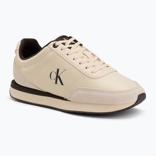 Damen-Schuhe Calvin Klein HW0HW03248 Retro Runner Essential Leather light cashew/rocky brown