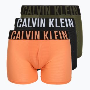 Herrenboxershorts Calvin Klein LV00NB4665 Boxer Brief black/olive night/orange frosting