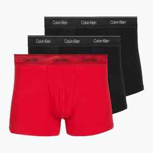 Herrenboxershorts Calvin Klein LV00NB4575 Trunk black/goji berry/black