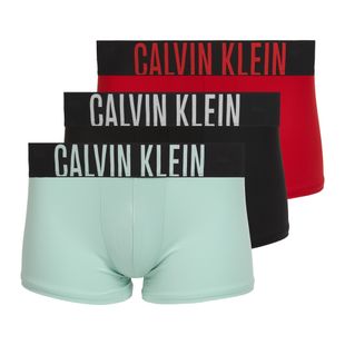Herrenboxershorts Calvin Klein 000NB3775A Trunk black/goji berry/aqua blue