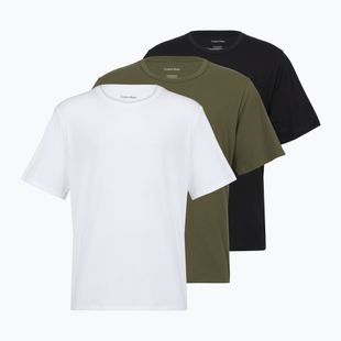 Herren-Shirt Calvin Klein LV00NB4185 Crew Neck black w/ white emb/white w/ black e