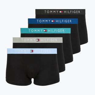 Herrenboxershorts Tommy Hilfiger Trunk black/ant silver/ves blue/opu bl/haz te