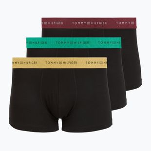 Herrenboxershorts Tommy Hilfiger Trunk Metallic gold/burgundy/green