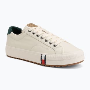 Herren Schuhe Tommy Hilfiger Archive Y2K Cleat Leather ivory petal/velvet green