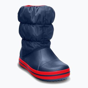 Crocs Winter Puff Kinder Schneestiefel navy/rot