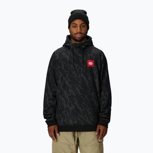 Herren Snowboard-Fleecejacke 686 Bonded Fleece black fracture print