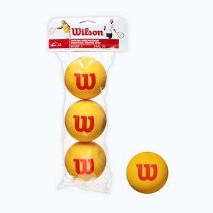 Kindertennisbälle Wilson Starter Tour Foam Tball 3 Stück gelb WRZ258900