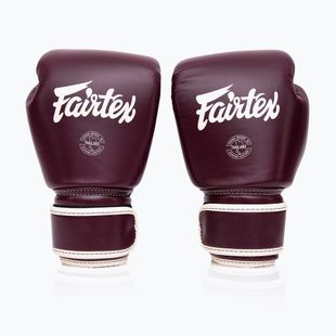Boxhandschuhe Fairtex Real Leather Boxing maroon