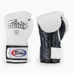 Boxhandschuhe Fairtex Heavy Hitter's Mexican Style white/blue