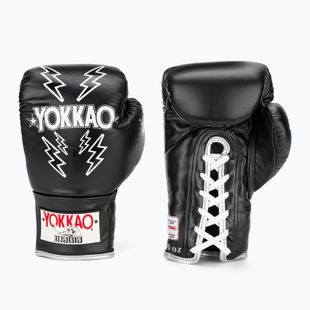 Herren Boxhandschuhe YOKKAO Stadium Lace Up schwarz