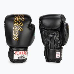 Herren Boxhandschuhe YOKKAO Wax schwarz