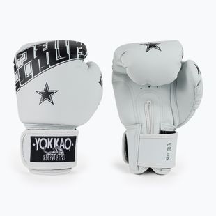 Boxhandschuhe YOKKAO Lettering Boxing white