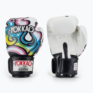Herren Boxhandschuhe YOKKAO Flames weiß