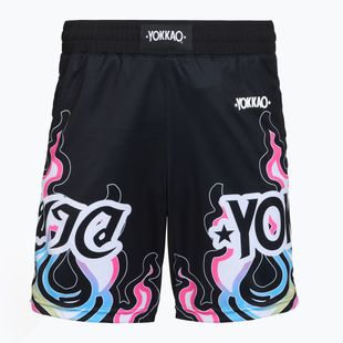 Herren-Trainingsshorts YOKKAO Flames Workout black