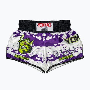 Herren-Trainingsshorts YOKKAO Angry Bull Muay Thai white