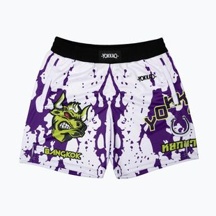 Trainingsshorts Herren YOKKAO Angry Bull Workout white