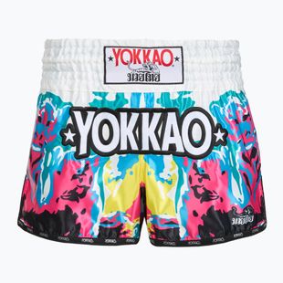 Trainingsshorts Herren YOKKAO Tiger Family Muay Thai white