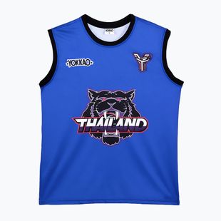 Trainings-T-Shirt Herren YOKKAO Tiger Workout Tank Top blue