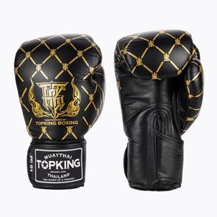 Top King Boxing Chain Handschuhe schwarz/gold