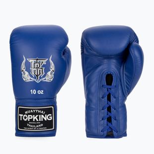 Top King Muay Thai Pro Boxhandschuhe blau
