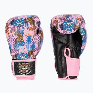Top King Boxing Wild Tiger schwarz/rosa Boxhandschuhe