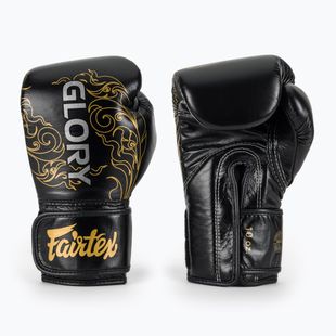 Boxhandschuhe Fairtex Glory Kickboxing Competition Training Boxing black/gold