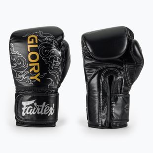 Boxhandschuhe Fairtex Glory Kickboxing Competition Training Boxing black/silver