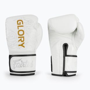 Boxhandschuhe Fairtex Glory Kickboxing Competition Training Boxing white