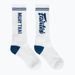 Fairtex "Muay Thai" Socken weiß/blau