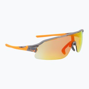 Sonnenbrille Nike Flyfree Shield E matte smoke grey/road orange mirror/ clear