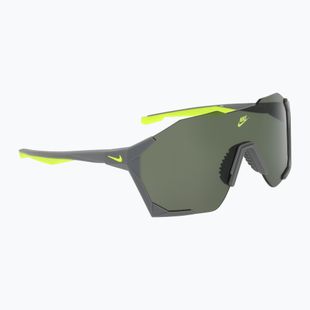 Sonnenbrille Nike Charged Shield matte smoke grey/green