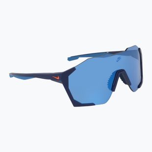 Sonnenbrille Nike Charged Shield matte blue void/blue mirror