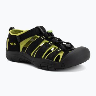 Kinder-Sandalen KEEN Newport H2 black/lime green