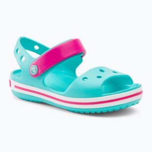 Crocs Crockband Kinder Sandalen pool/candy rosa