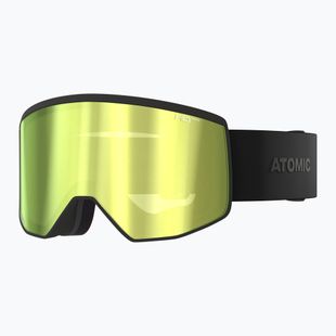 Skibrille Atomic Four Pro HD Photo all black/green gold hd photo
