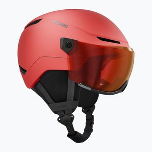 Kinder-Skihelm Atomic Revent Visor Jr red/red flash