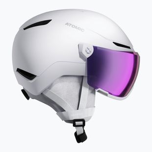 Skihelm Atomic Revent Visor Stereo white heather/purple stereo