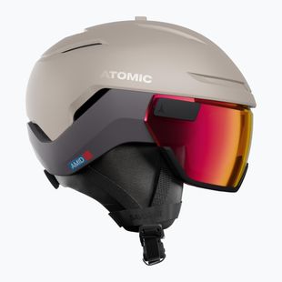 Skihelm Atomic Savor GT Amid Visor Photo sand/red photo