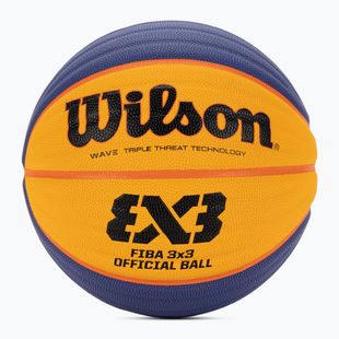 Wilson Fiba 3x3 Spiel blau/gelb Basketball Größe 6