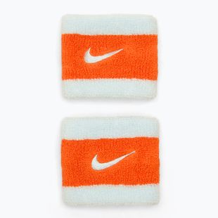 Kopfband Nike Swoosh Wristbands glacier blue/safety orange/glacier blue