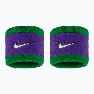 Schweißbänder fürs Handgelenk Nike Swoosh Classic Wristbands 2er-Pack clover/fierce purple/white