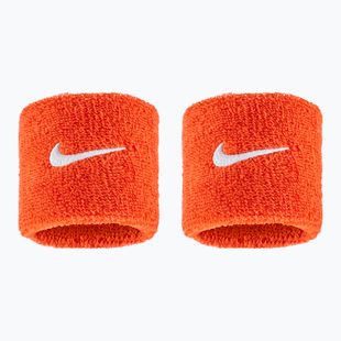 Schweißbänder fürs Handgelenk Nike Swoosh Classic Wristbands 2 St. team orange/white