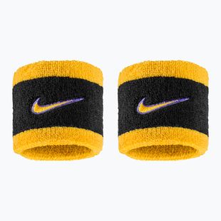 Schweißbänder fürs Handgelenk Nike Swoosh Classic Wristbands 2 Stk. black/court purple/university gold