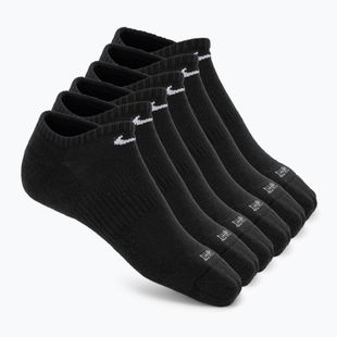 Herrensocken Nike Everyday Plus Cushioned No Show 6 Paar black/white