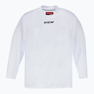 Kinder-Hockey-Langarmshirt CCM 5000 JR weiß