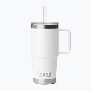Thermobecher YETI Rambler Straw 739 ml white