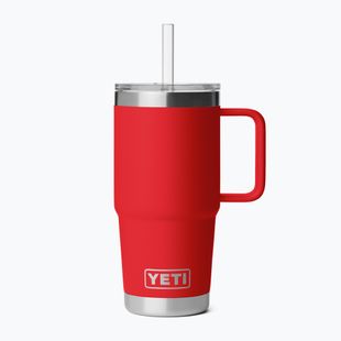 Thermobecher YETI Rambler Straw 739 ml rescue red