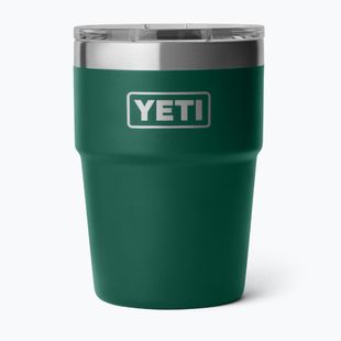 Thermosflasche YETI Rambler Stackable 473 ml black forest green